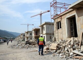 Türkiye’de Kahramanmaraş Depremi Sonrası Yeniden İnşa Çabaları Hızlanıyor Post-earthquake reconstruction efforts are accelerating in Kahramanmaraş, Turkey.