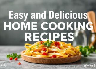 Evde Kolay ve Lezzetli Yemek Tarifleri: Şeflerimizden İpucları Easy and Delicious Home Cooking Recipes: Tips from Our Chefs